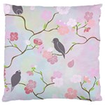 Bird Blossom Seamless Pattern Large Cushion Case (One Side) Front