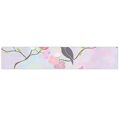 Bird Blossom Seamless Pattern Large Flano Scarf 