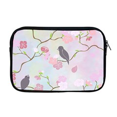 Bird Blossom Seamless Pattern Apple MacBook Pro 17  Zipper Case