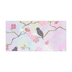 Bird Blossom Seamless Pattern Yoga Headband by Ravend