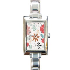 Nature Flora Background Wallpaper Rectangle Italian Charm Watch by Ravend