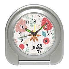 Nature Flora Background Wallpaper Travel Alarm Clock by Ravend