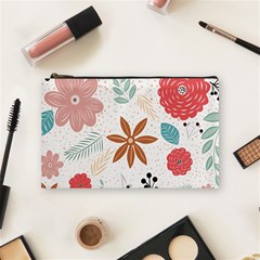 Nature Flora Background Wallpaper Cosmetic Bag (medium) by Ravend