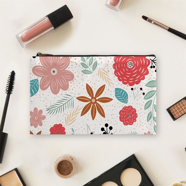 Nature Flora Background Wallpaper Cosmetic Bag (Medium)