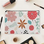 Nature Flora Background Wallpaper Cosmetic Bag (Large) Front