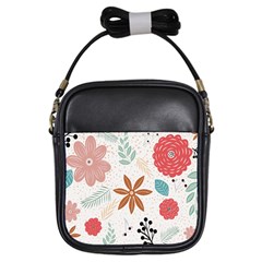 Nature Flora Background Wallpaper Girls Sling Bag by Ravend