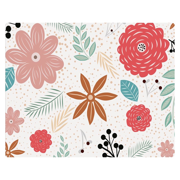 Nature Flora Background Wallpaper Double Sided Flano Blanket (Medium) 