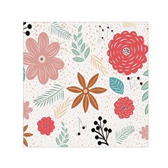 Nature Flora Background Wallpaper Square Satin Scarf (30  X 30 ) by Ravend