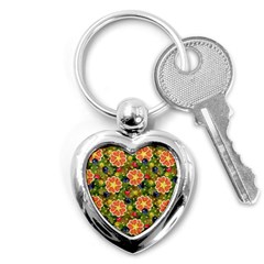 Fruits Star Blueberry Cherry Leaf Key Chain (heart) by Ravend