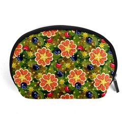 Fruits Star Blueberry Cherry Leaf Accessory Pouch (large) by Ravend