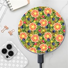 Fruits Star Blueberry Cherry Leaf Wireless Charger by Ravend