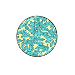 Illustration Sheets Dry Leaves Print Pattern Hat Clip Ball Marker (4 Pack) by Ravend