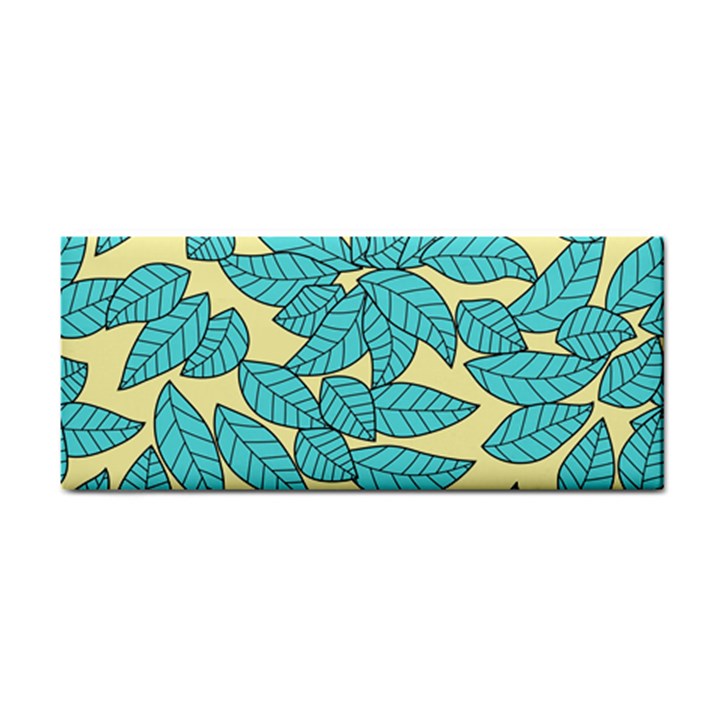 Illustration Sheets Dry Leaves Print Pattern Hand Towel