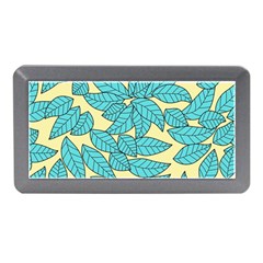 Illustration Sheets Dry Leaves Print Pattern Memory Card Reader (mini) by Ravend