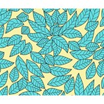 Illustration Sheets Dry Leaves Print Pattern Deluxe Canvas 14  x 11  (Stretched) 14  x 11  x 1.5  Stretched Canvas