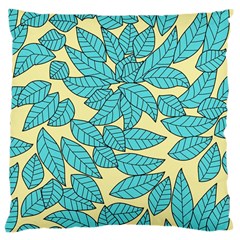 Illustration Sheets Dry Leaves Print Pattern Large Cushion Case (one Side)