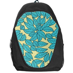 Illustration Sheets Dry Leaves Print Pattern Backpack Bag by Ravend