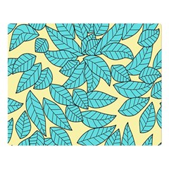 Illustration Sheets Dry Leaves Print Pattern Double Sided Flano Blanket (large)  by Ravend