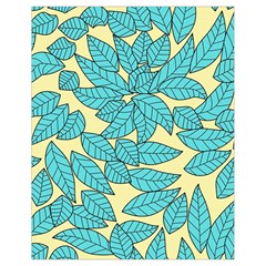 Illustration Sheets Dry Leaves Print Pattern Drawstring Bag (small) by Ravend