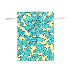 Illustration Sheets Dry Leaves Print Pattern Lightweight Drawstring Pouch (l) by Ravend