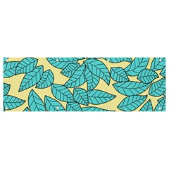 Illustration Sheets Dry Leaves Print Pattern Banner And Sign 9  X 3  by Ravend