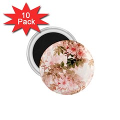 Flower Plant Vintage Retro 1 75  Magnets (10 Pack) 