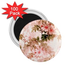 Flower Plant Vintage Retro 2 25  Magnets (100 Pack)  by Ravend