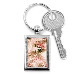 Flower Plant Vintage Retro Key Chain (rectangle) by Ravend