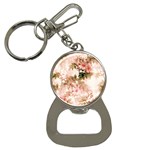 Flower Plant Vintage Retro Bottle Opener Key Chain Front