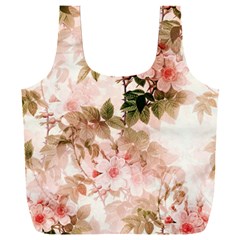 Flower Plant Vintage Retro Full Print Recycle Bag (xxl) by Ravend