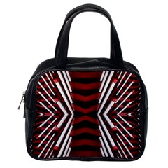 Abstract Pattern Classic Handbag (one Side)