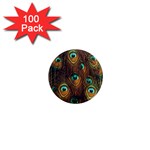 Peacock Feathers 1  Mini Magnets (100 pack)  Front