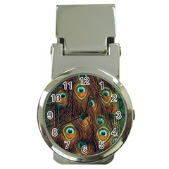 Peacock Feathers Money Clip Watches