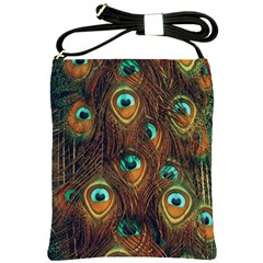 Peacock Feathers Shoulder Sling Bag