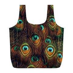 Peacock Feathers Full Print Recycle Bag (L)