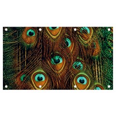 Peacock Feathers Banner and Sign 7  x 4 