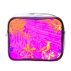 Spring Tropical Floral Palm Bird Mini Toiletries Bag (one Side) by Ravend