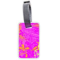 Spring Tropical Floral Palm Bird Luggage Tag (one Side) by Ravend