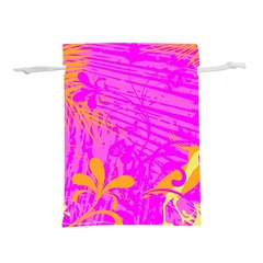 Spring Tropical Floral Palm Bird Lightweight Drawstring Pouch (s) by Ravend