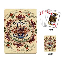 Vintage Antique Plate China Playing Cards Single Design (rectangle) by Ravend