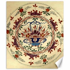 Vintage Antique Plate China Canvas 20  X 24 