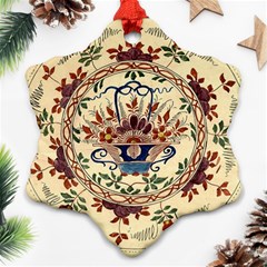 Vintage Antique Plate China Ornament (snowflake)