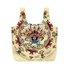 Vintage Antique Plate China Full Print Recycle Bag (m)