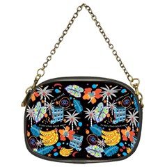 Design Print Pattern Colorful Chain Purse (one Side) by Ravend