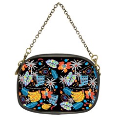 Design Print Pattern Colorful Chain Purse (two Sides) by Ravend