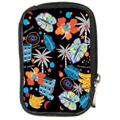 Design Print Pattern Colorful Compact Camera Leather Case by Ravend