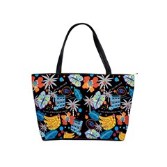 Design Print Pattern Colorful Classic Shoulder Handbag by Ravend