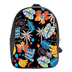 Design Print Pattern Colorful School Bag (xl) by Ravend