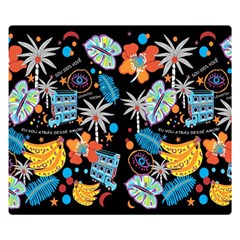 Design Print Pattern Colorful Double Sided Flano Blanket (small)  by Ravend