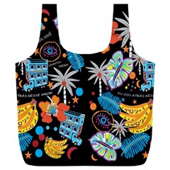 Design Print Pattern Colorful Full Print Recycle Bag (xxl) by Ravend